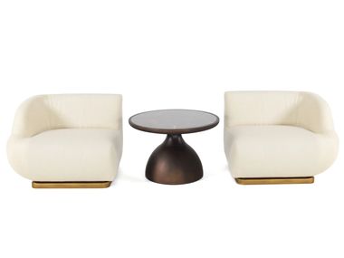 Poltroncina in tessuto con braccioli MIYA Able