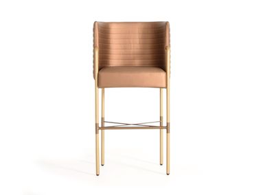 Sgabello da giardino alto imbottito in tessuto OLIVER Able