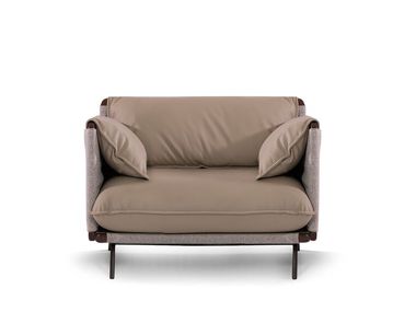 Poltrona in pelle con braccioli OSLO Able