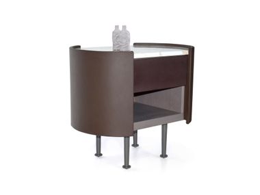 Comodino ovale in multistrato con cassetti PARENTHESIS Able