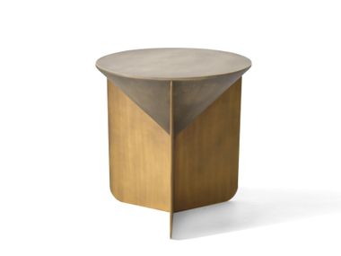 Tavolino rotondo in metallo ROYA Able