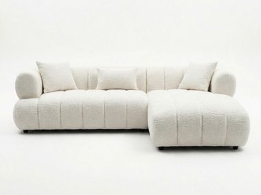 Divano angolare in tessuto con penisola a 3 posti SOFFIO Able