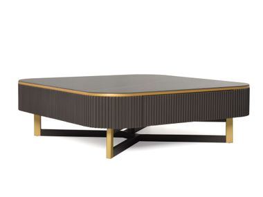 Tavolino basso in MDF con piano in marmo e vano contenitore SOFIA Able