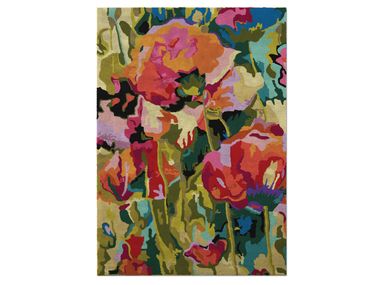 Long pile rug with floral pattern BOUQUET Ademi