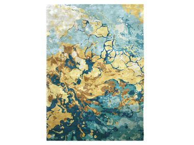Rectangular patterned long pile rug CAOS Ademi