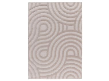 Rectangular rug with optical pattern ONDE Ademi