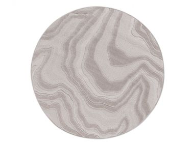 Round rug with optical pattern ONDE ROUND Ademi