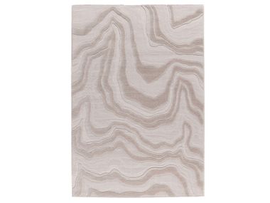 Rectangular rug with optical pattern ONDE Ademi