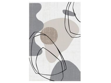 Patterned rectangular rug RING Ademi