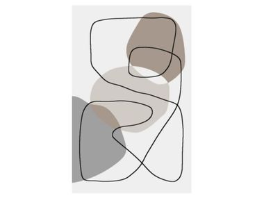 Rectangular patterned rug RING Ademi