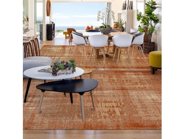 STAR Rectangular solid-color rug By Ademi