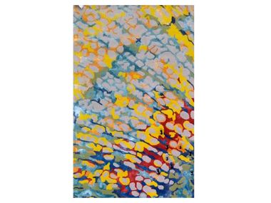 Patterned long pile rug TRAPEZE Ademi