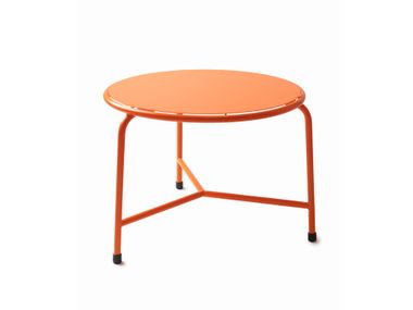 Round low steel garden side table AÇO Adico