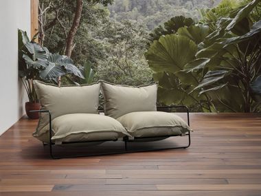 Divano da giardino lineare in tessuto FIKA-XL Adico