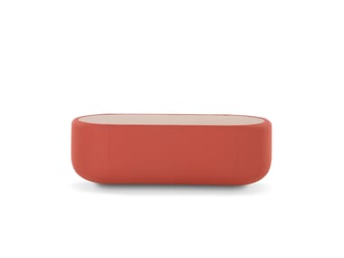 Tavolino basso in tessuto METAGRAMMA T RED Adrenalina