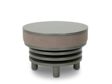 Round fabric coffee table with integrated magazine rack ROCHE Adrenalina