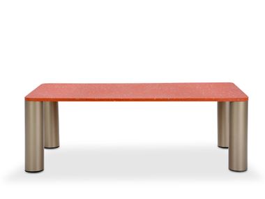 Low painted metal coffee table TELLUS Adrenalina