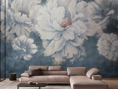 Adriani e Rossi edizioni, FLOWER PAINTING Carta da parati in vinile con motivi floreali