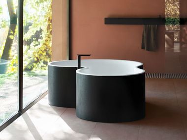 2 seater freestanding Solid Surface bathtub DR Agape