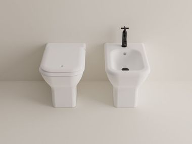 Floor mounted ceramic bidet MEMORY Agape