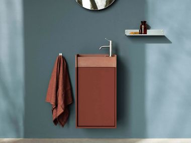 Rectangular wall-mounted handrinse basin VENTIQUARANTA Agape
