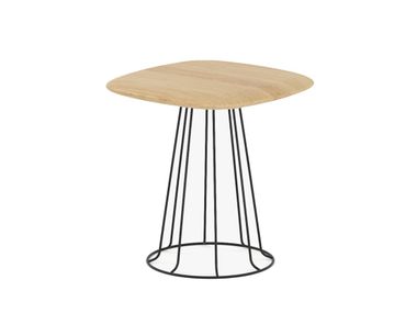 Square solid wood side table CRAFT Air Division