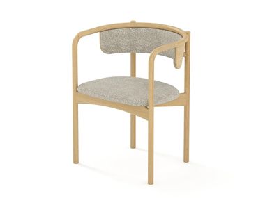 Sedia in legno massello con braccioli ENCLOSURE Air Division