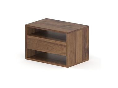Comodino rettangolare in legno massello con cassetti LUMBER Air Division