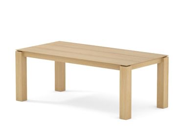 Rectangular solid wood table TIKK Air Division