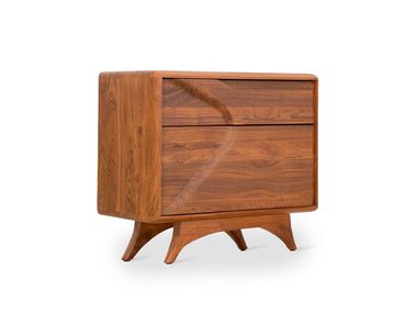 Comodino in teak con cassetti BUET Alankaram