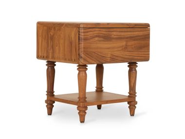 Comodino in teak con cassetto NOX Alankaram