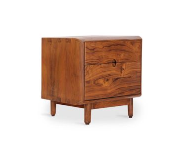 Comodino in teak con cassetti REGAL Alankaram