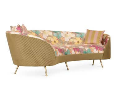 Curved fabric sofa RIKOMA Alankaram