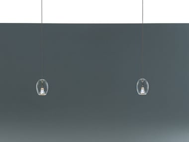 Lampada a sospensione a LED in vetro soffiato MINI 2 PATATA Album