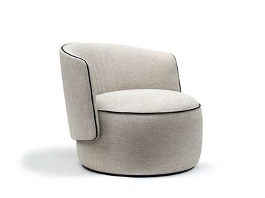 Swivel fabric armchair PANAREA Alexandra