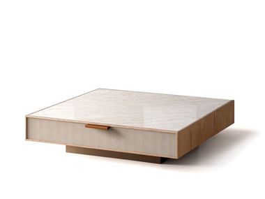 Low square coffee table ROOTS Alexandra