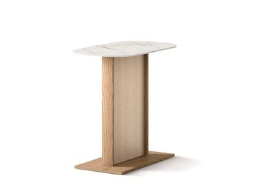Mesa de centro em madeira com tampo em grés porcelânico ROOTS HIGH Alexandra