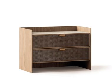Comodino in legno con cassetti ROOTS Alexandra