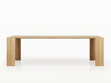 Tavolo rettangolare in legno massello HIWOOD TABLE / 053 Alias