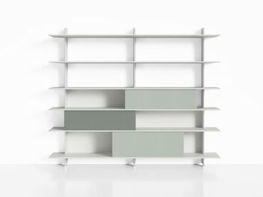 Open bookcase HUB BOOKSHELF 240 Alias