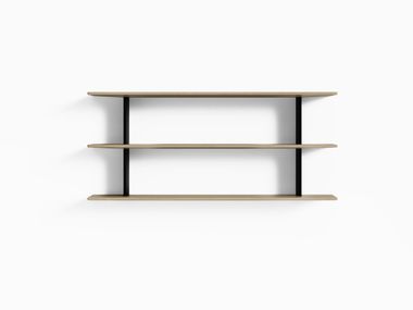 Pensile orizzontale a giorno con due ripiani HUB DOUBLE WALL UNIT 140 Alias