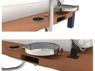 Smart-Panel zur Integration von Konnektivität als Ergänzung zu Gartenbetten CONNECTIVITY PACKAGE Altanura