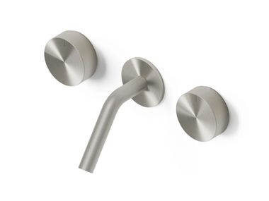 Amphora, REEL - RE012 Miscelatore per lavabo a muro a 3 fori in acciaio inox