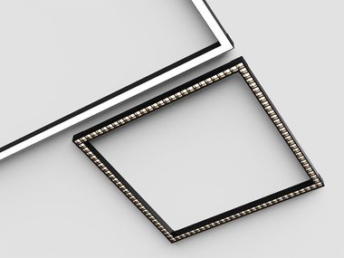 Lampada da soffitto a LED in alluminio DAYTONA SQUARE Andcosta