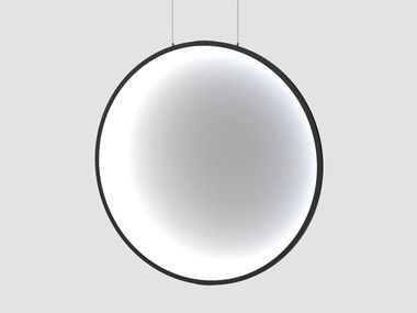 Luminária pendente LED de alumínio LUNA S1250 VERTICAL Andcosta