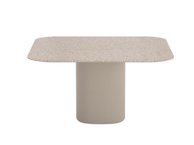 Square garden table with thermo-polymer base SOLID OUTDOOR ME17400 Andreu World