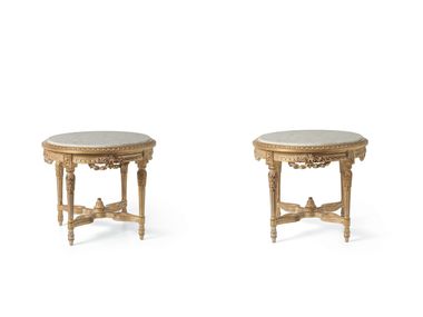 Mesa de centro redonda estilo Luís XVI DICKENS Angelo Cappellini