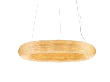 Lampada a sospensione a LED in rattan YELLOW CROWN Ango