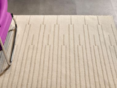 Handgefertigter Teppich aus Wolle ARROSU Grains of rice Antoniolupi