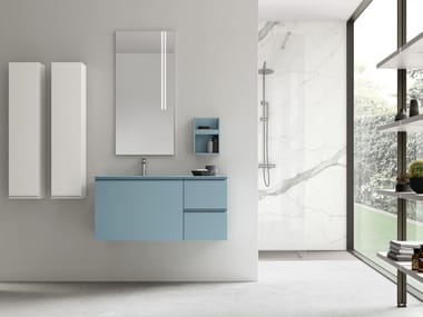 Arcom, VIRGOLA - COMPOSIZIONE 06 Sistema bagno componibile